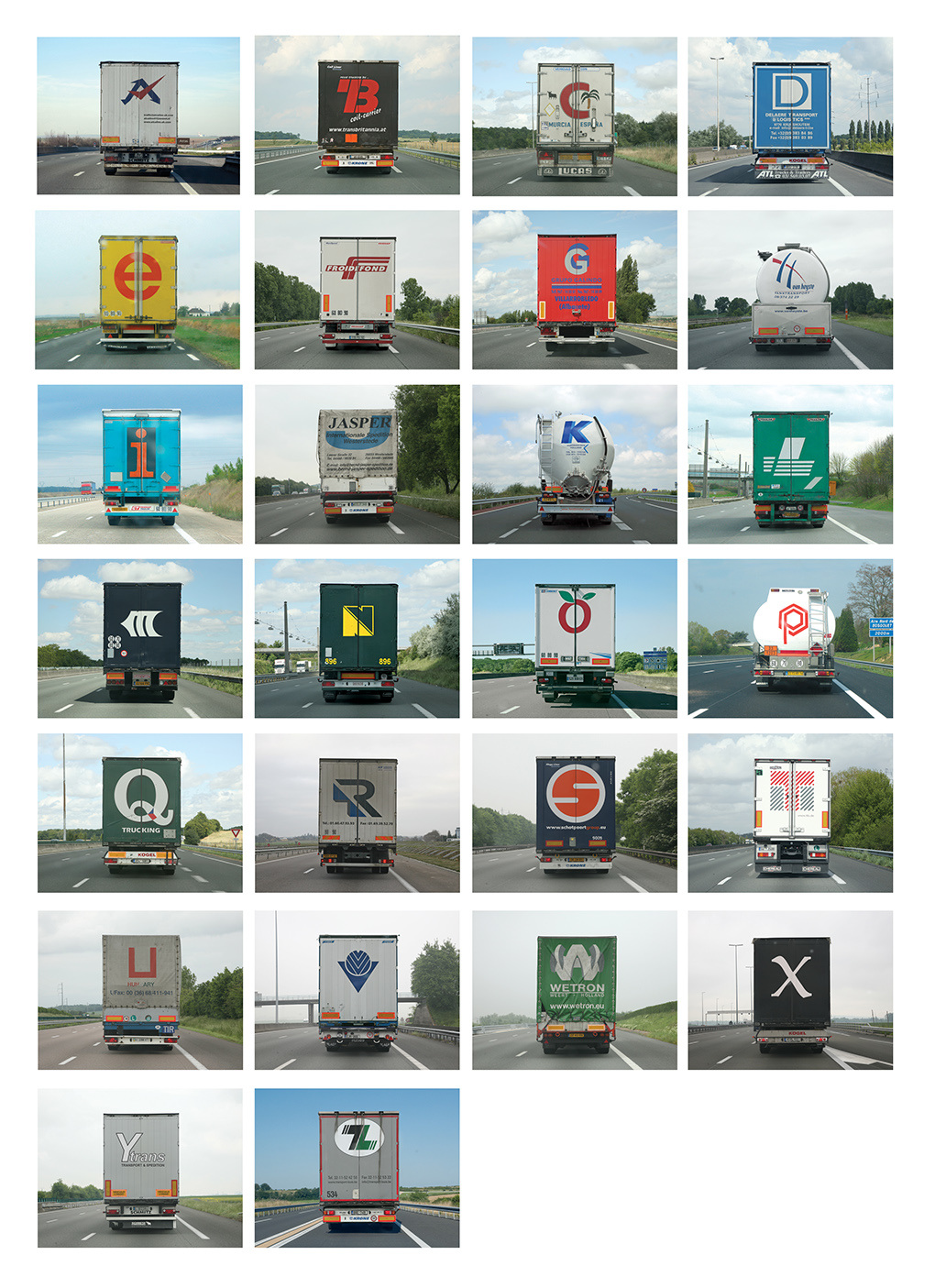 Truck Alphabet